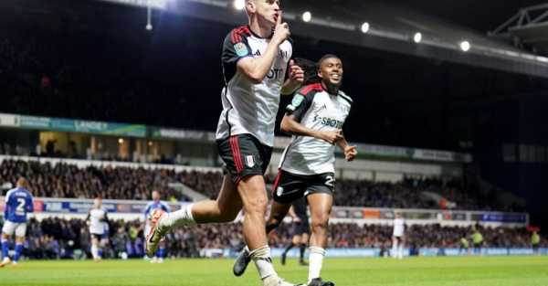 Fulham ease into quarter-finals with win at Championship high-flyers Ipswich