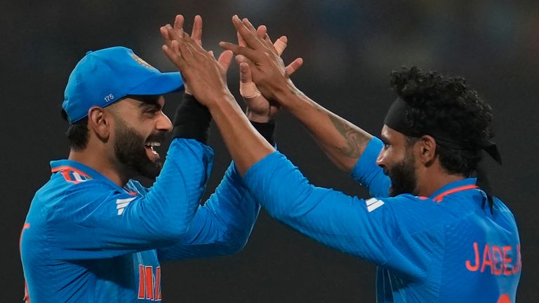 Cricket World Cup: India steamroll South Africa as Virat Kohli scores 49th hundred and Ravindra Jadeja takes five wickets