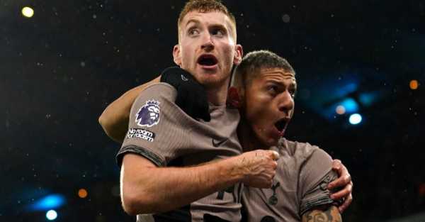 Dejan Kulusevski snatches Tottenham a point in Manchester City thriller