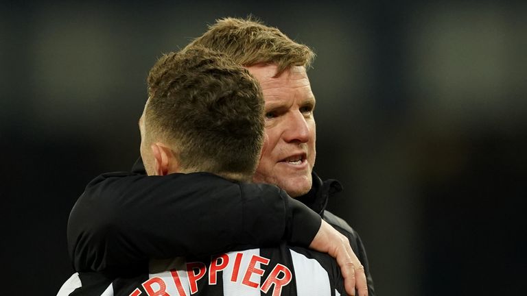Newcastle: Eddie Howe rues absence of attacking options as tired Magpies lose at Everton