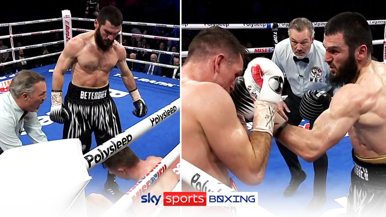 Artur Beterbiev blasts Callum Smith down in seven rounds to continue knockout streak and world championship reign