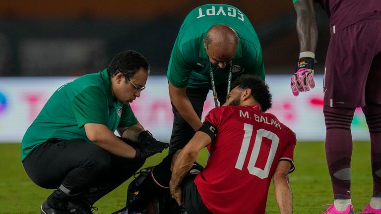 Mohamed Salah: Liverpool forward to miss two matches for Egypt at AFCON with muscle injury