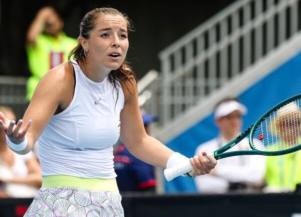 Australian Open: Jodie Burrage takes opening set but goes on to lose her opening tie against Tamara Korpatsch