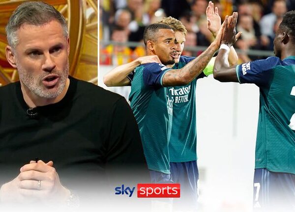 Jamie Carragher believes Arsenal lack world-class forwards of previous champions to win Premier League title