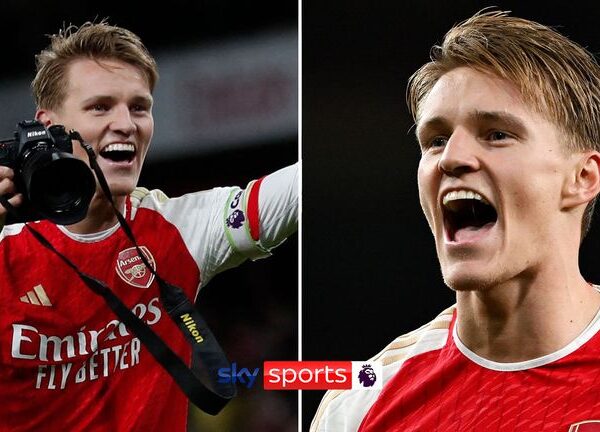 Martin Odegaard: Arsenal captain hits back at critics of Gunners’ celebrations after win over Liverpool
