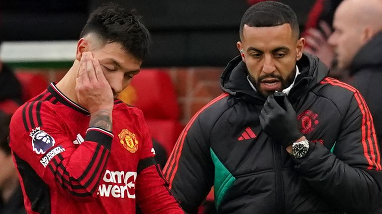 Lisandro Martinez: Man Utd defender ruled out for at least eight weeks with knee injury