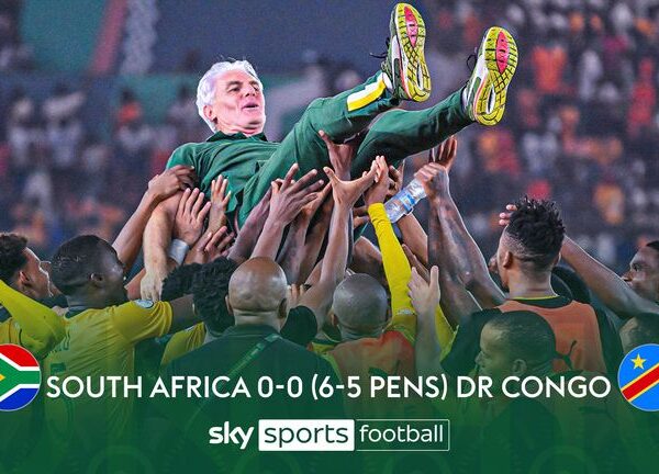 South Africa 0-0 DR Congo (6-5 on pens): South Africa seal third spot with penalty shootout win