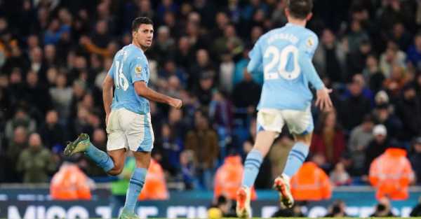 Rodri rescues a point for Manchester City against Chelsea
