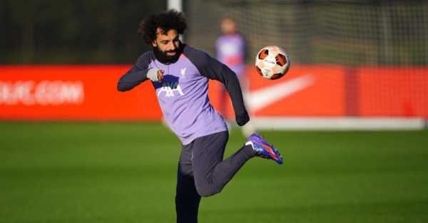 Salah returns to training ahead of Europa League tie at Sparta Prague