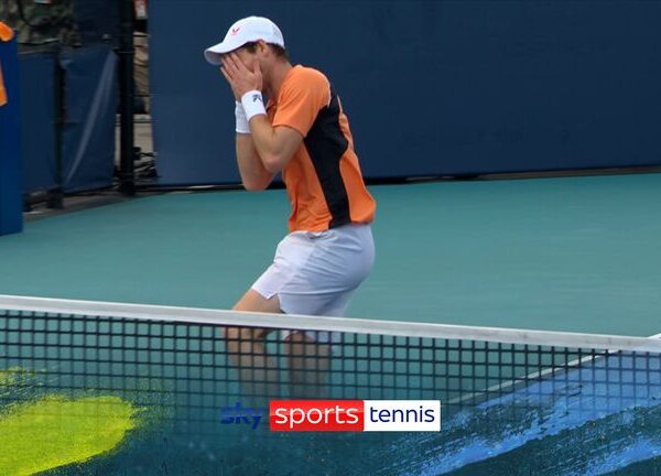 Andy Murray out for ‘extended period’ after rupturing ankle ligaments during Miami Open defeat
