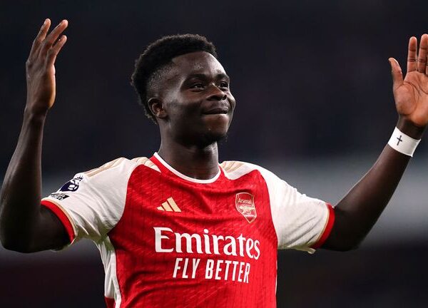 Bukayo Saka: Arsenal forward pulls out of England squad with minor muscle issue