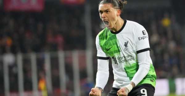 Darwin Nunez fires landmark goals as Liverpool take control of Sparta Prague tie