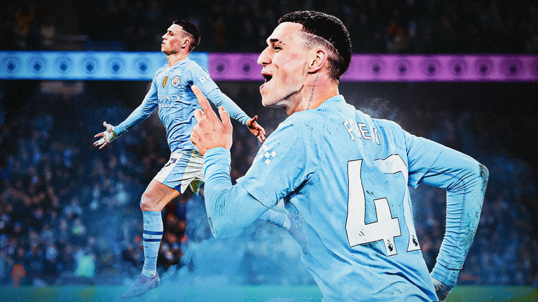 Man City’s Phil Foden admits he prefers playing in the middle after scoring hat-trick vs Aston Villa