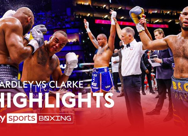 Fabio Wardley and Frazer Clarke draw in epic British heavyweight championship fight