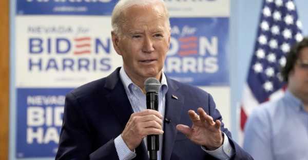 Biden and Democrats report raising £71m in March to stretch cash lead over Trump