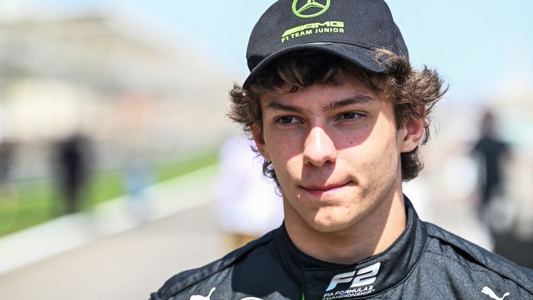 Andrea Kimi Antonelli, a 2025 contender to replace Lewis Hamilton at Mercedes, in first Formula 1 test