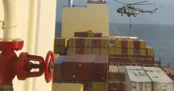 Iranian forces seize container ship near Strait of Hormuz