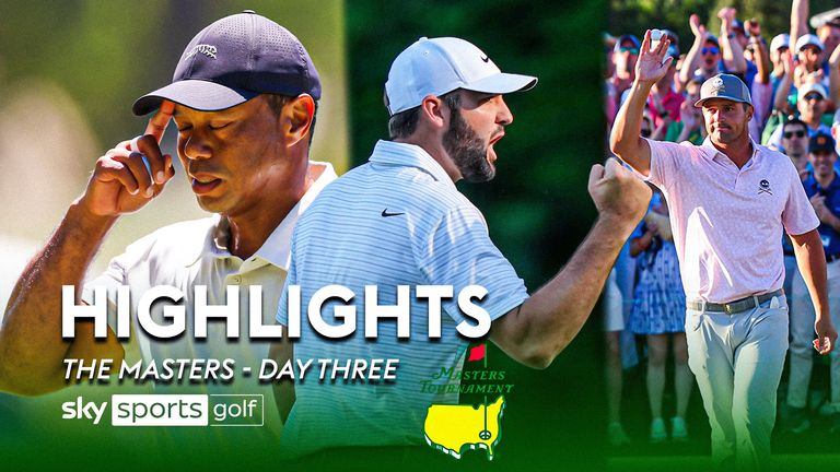The Masters 2024: Scottie Scheffler leads Collin Morikawa as Tiger Woods slips back at Augusta National
