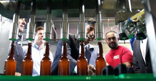 UK election campaign day one: Mess-up in a brewery as Sunak and Starmer trade blows