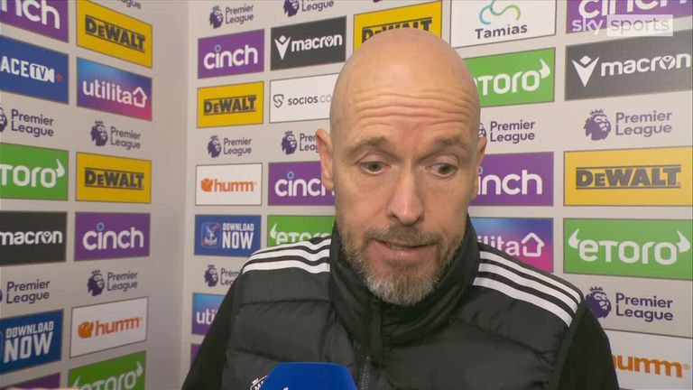Erik ten Hag admits Man Utd’s loss to Crystal Palace was the worst of the season but insists he’s the right manager