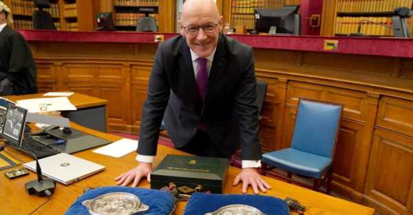John Swinney sworn in as Scotland’s first minister