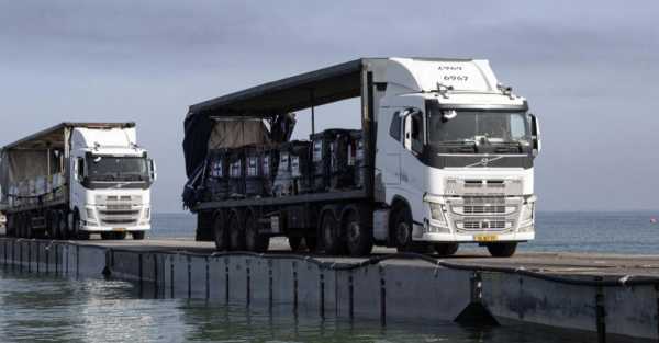 Aid from new pier off Gaza should be distributed this weekend