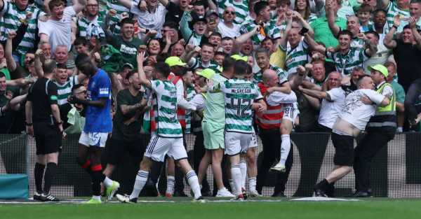 Celtic go six points clear with 2-1 win over 10-man Rangers