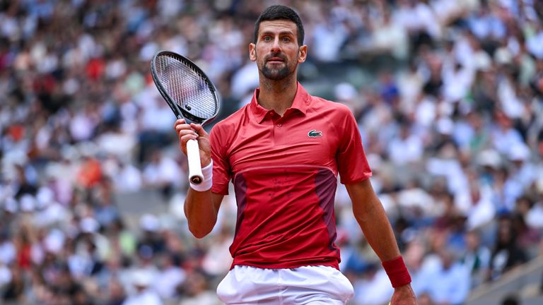 Novak Djokovic: Defending champion isn’t sure he can continue at the French Open after injuring right knee