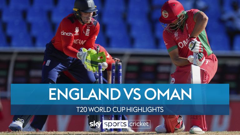 England destroy Oman at T20 World Cup with huge win significantly boosting hopes of reaching Super 8s
