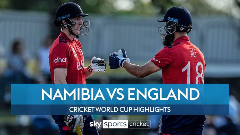 England beat Namibia in rain-hit T20 World Cup match but now need Australia win over Scotland to make Super 8s
