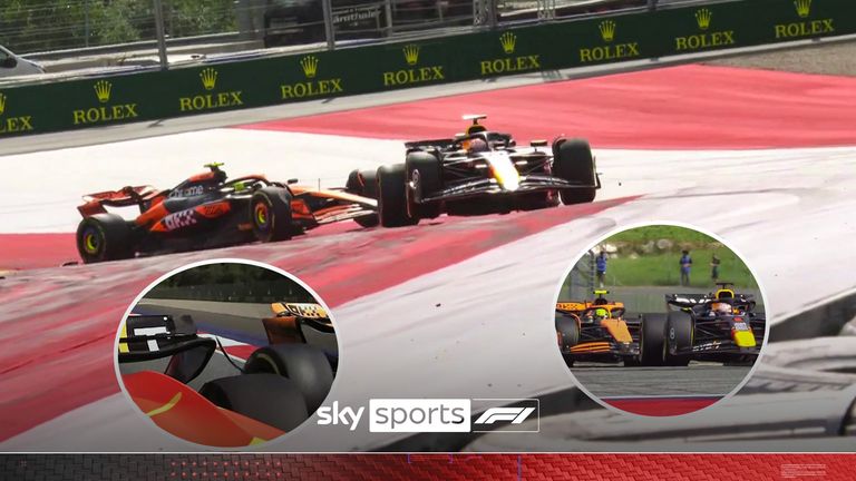 Austrian GP: Lando Norris says he could ‘lose respect’ for Max Verstappen after crash in battle for lead
