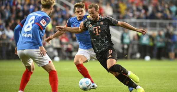 Harry Kane nets his first hat-trick of the season as Bayern hammer Holstein Kiel