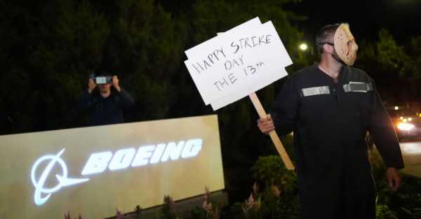 Boeing factory workers go on strike after rejecting contract offer