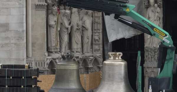 Bells returning to Notre Dame Cathedral in Paris following devastating fire