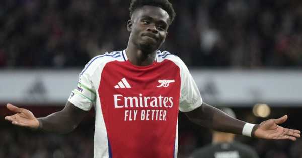 Bukayo Saka knows Arsenal failed to press home their advantage against Liverpool