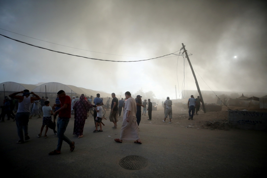 Israeli army attacked Nuseirat Refugee Camp