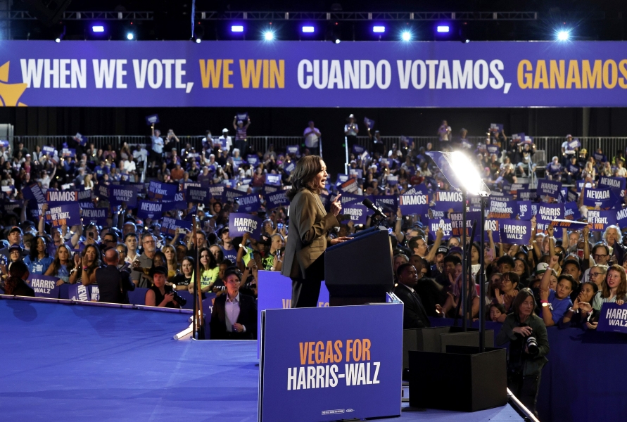 Democratic Presidential Candidate Vice President Harris Campaigns In Las Vegas