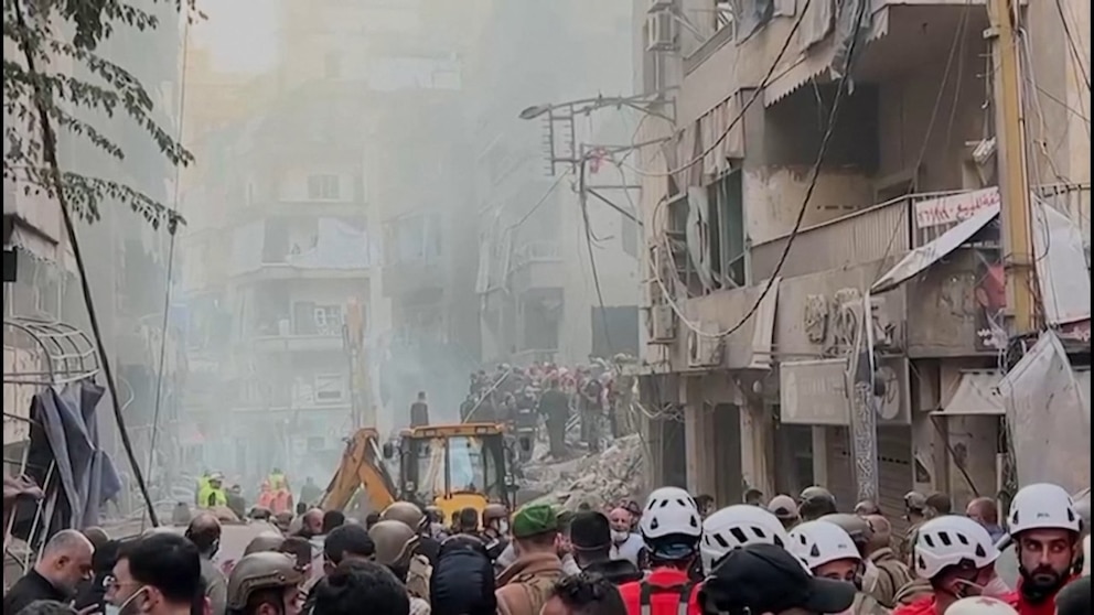 Video At least 11 dead, more injured in powerful Israeli strikes on central Beirut