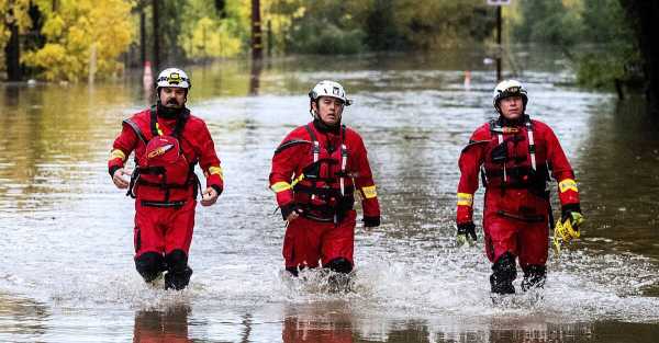 Landslides and flooding in California amid record levels of rainfall