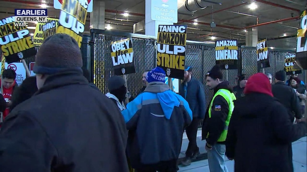 Video Thousands of Amazon workers go on strike