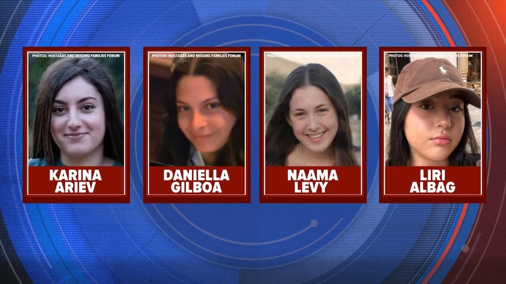 Video Four female hostages reunite with families in Israel