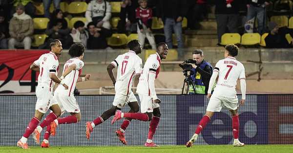 Aston Villa’s Champions League last-16 chances dented in Monaco