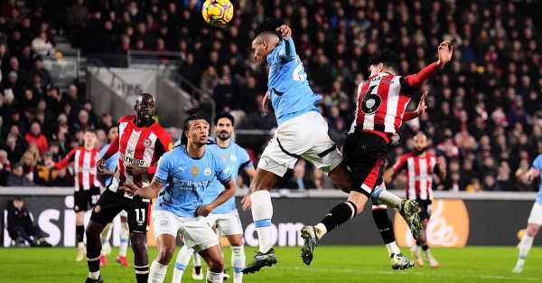 Brentford hit back from two down to take a point from Manchester City