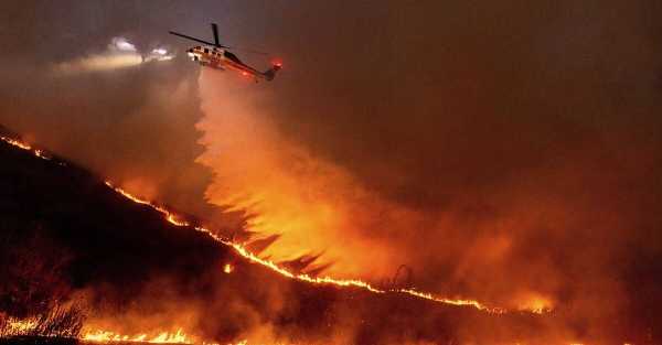 Firefighters hoping for break from fierce winds that have fuelled LA wildfires