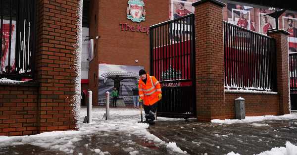 Liverpool-Man Utd clash subject to safety decision due to heavy snow