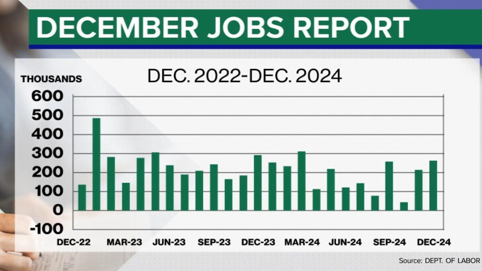 Video US hiring grows at end of Biden term, report shows