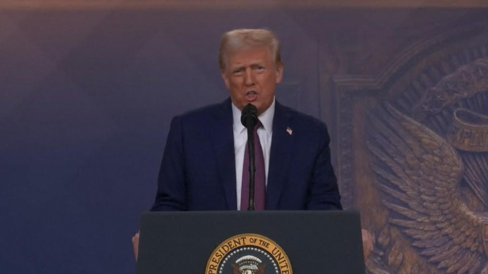 Video President Donald Trump virtually addresses the World Economic Forum in Davos