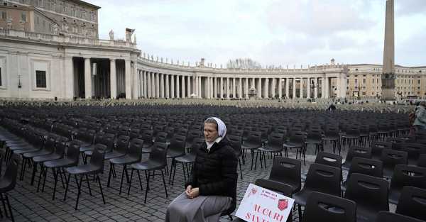 Pope Francis receives cake and good news as he marks hospital anniversary