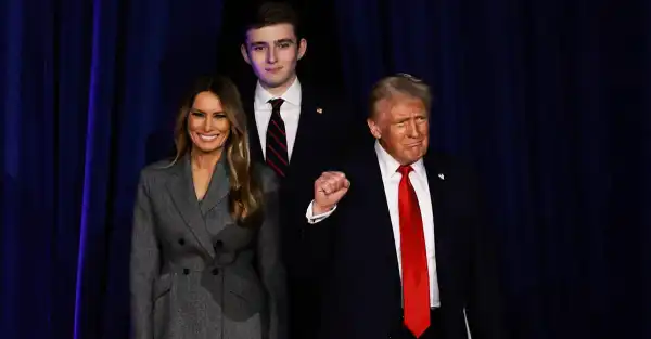 Trump amazed when son Barron turns on laptop: 'Incredible aptitude for technology'