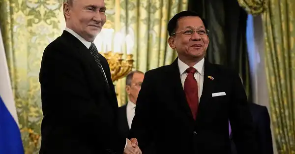 Myanmar military chief arrives in Russia for cooperation talks